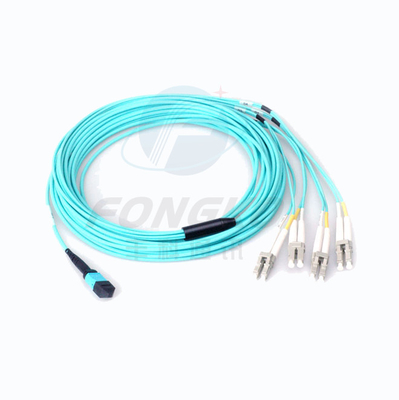 MPO MTP FTTH Fiber Optic Patch Cord Multimode Мужчина Женщина LC-MPO 12 ядер