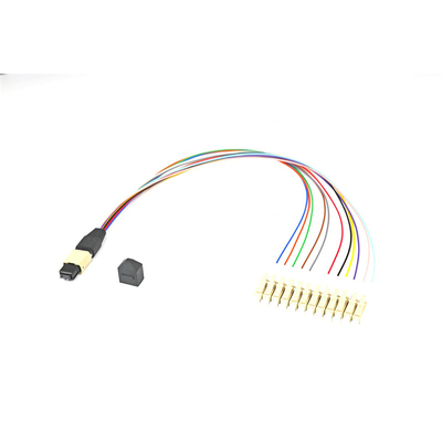 Волокно MPO гибкого провода 12 отрезка провода разветвителя модуля кассеты к соединителю LC