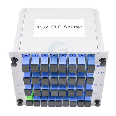 Splitter GPON FTTH оптического волокна SC UPC пути OEM 32 пассивный