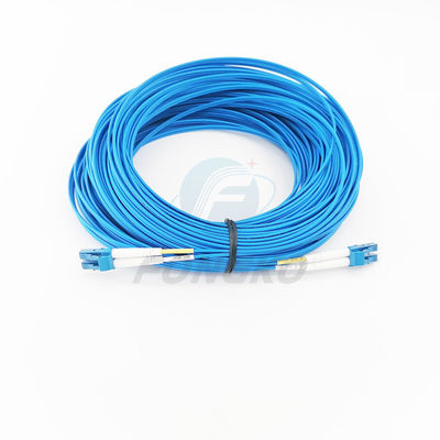 качество  3m LC/UPC-LC/UPC Duplex Blue Fiber Optic Armored Patch Cord With Lszh Jacket Фабрика