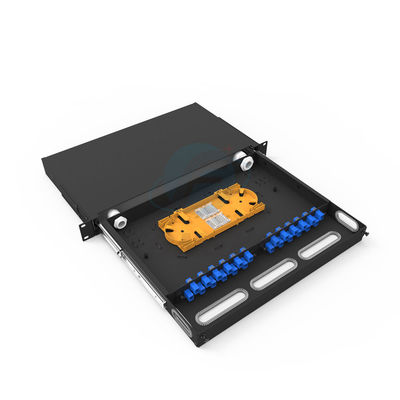 качество  6-48 Port Sliding ODF Fiber Optic Patch Panel For Data Center Фабрика