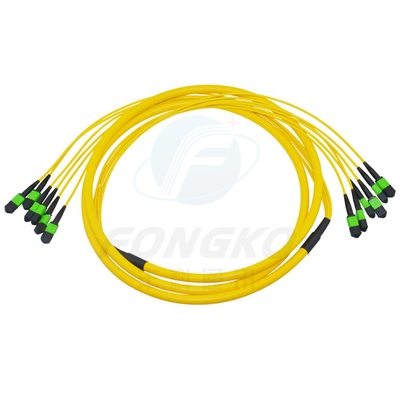 MPO MTP FTTH Fiber Optic Patch Cord Multimode Мужчина Женщина LC-MPO 12 ядер