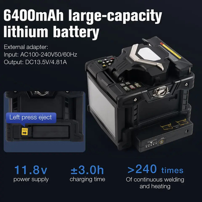6 Моторы FKEQU-161 Fiber Optic Fusion Splicer 6S FTTH Splicing Machine для быстрого сплайсинга