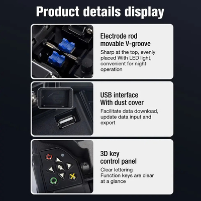 6 Моторы FKEQU-161 Fiber Optic Fusion Splicer 6S FTTH Splicing Machine для быстрого сплайсинга