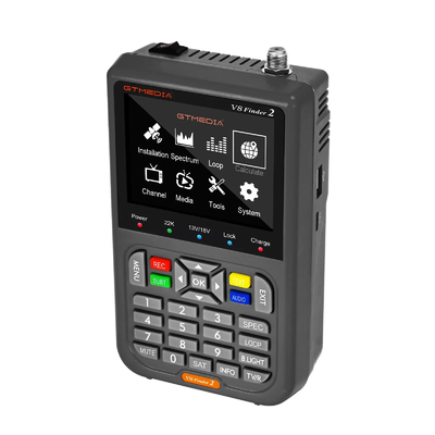 Сертификат RoHS GTmedia DVB-S2 Спутниковый поисковик ручной 6 Моторов Freesat v8 Сигнальный трекер