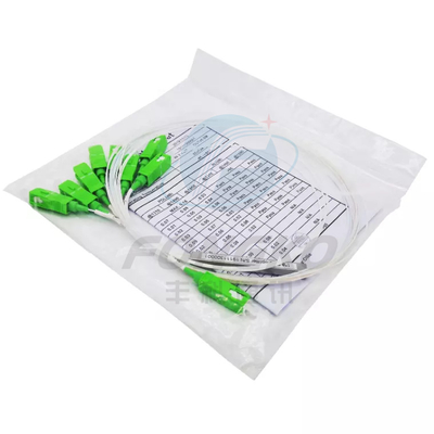 1*8 SC APC Fiber Optic PLC Splitter 1:8 Стальной трубы FTTH Мини оптический PLC Splitter