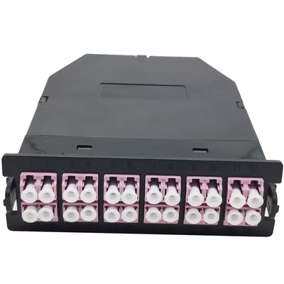 24F Черный LC Duplex Multimode MPO MTP Волоконная кассета для 24 портов OM3 OM4 OS2 Patch Panel