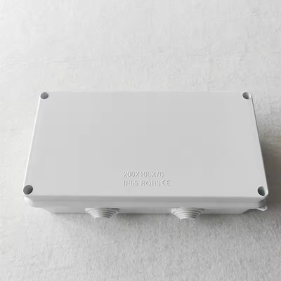Противопогодные ABS пластик белый IP65 стыковочный ящик 200 * 100 * 70 мм для FTTx Solutions