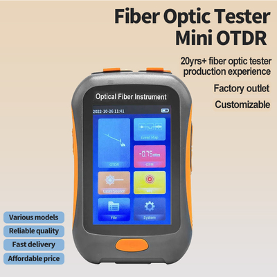 FONGKO Mini OTDR Активное волокно 1550nm Волокно-оптический рефлектометр и VFL OLS OPM EventMap 20dB 60/80Km OTDR