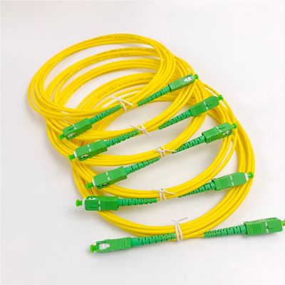Оптический патч-шнур Yellow Pigtail SC/APC G652D Single Mode LSZH 1M Simplex 2,0mm Fiber Optic Patch Cord