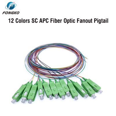 FONGKO 12 Core 0.9mm G652D ПВХ оптоволоконный свинец Buldle Pigtail LC FC SC ST UPC APC оптоволоконный свинец
