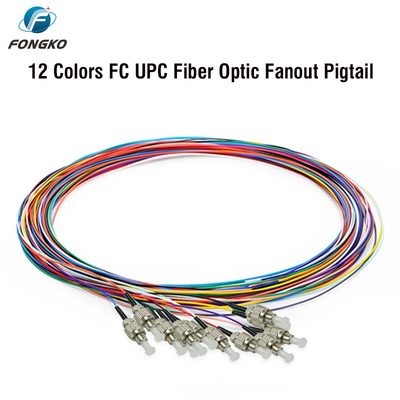 FONGKO 12 Core 0.9mm G652D ПВХ оптоволоконный свинец Buldle Pigtail LC FC SC ST UPC APC оптоволоконный свинец