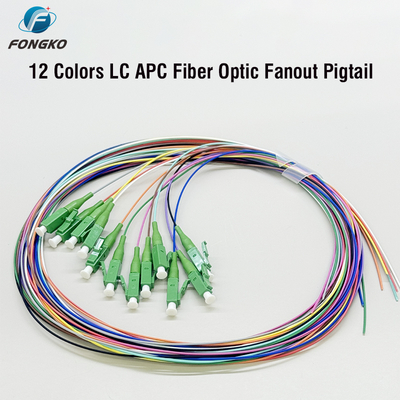 FONGKO 12 Core 0.9mm G652D ПВХ оптоволоконный свинец Buldle Pigtail LC FC SC ST UPC APC оптоволоконный свинец