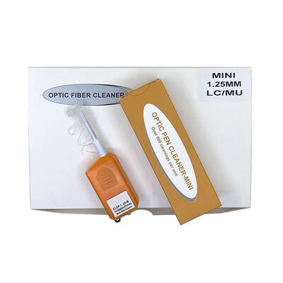 Очищающий карандаш для оптоволокна FKEQU-446 CLEP-125-M для LC/MU 1,25 мм, с ресурсом более 800 очисток, MINI тип, оранжевый цвет, очиститель для оптоволоконных разъемов