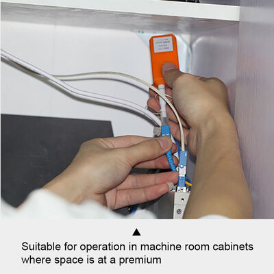 Очищающий карандаш для оптоволокна FKEQU-446 CLEP-125-M для LC/MU 1,25 мм, с ресурсом более 800 очисток, MINI тип, оранжевый цвет, очиститель для оптоволоконных разъемов