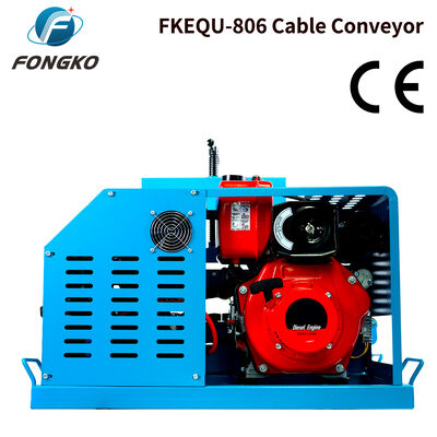 FONGKO FKEQU-806 Дизель-генератор с электрическим и ручным запуском, конвейер для кабеля 4~20 м/мин, 1-18 см