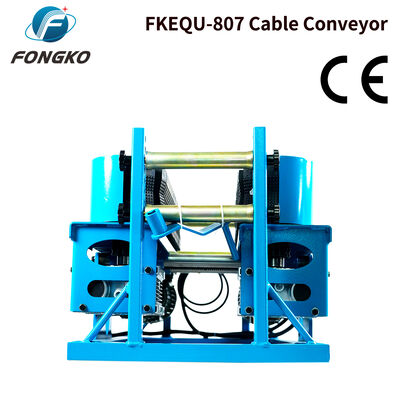 FONGKO FKEQU-807 Electric Cable Pulling Machine Rubber Track Cable Conveyor for Power Cable Optical Cable Laying