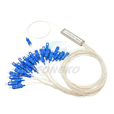 1x8 1 1*32 1*64 FTTH PLC Steel Tube Splitter SC UPC 0,9 мм ПЛК с оптическими волокнами