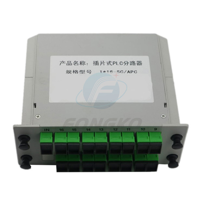 Оптический Splitter Mini Type Plc Sc Apc Splitter 1X16 Волоконно-оптическая вставка для Ftth