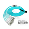 100G OM3 MPO до 8 12 24 прыгуна волокна кабеля MTP проламывания многорежимного волокна LC ядра двухшпиндельных