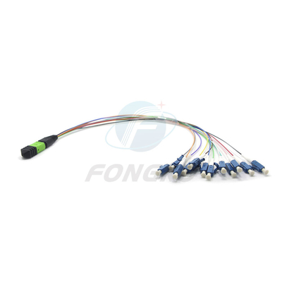 8/12/24 Волокно MTP MPO на LC Fanout Patch Cable для FTTB 0,9 мм MPO тип соединителя