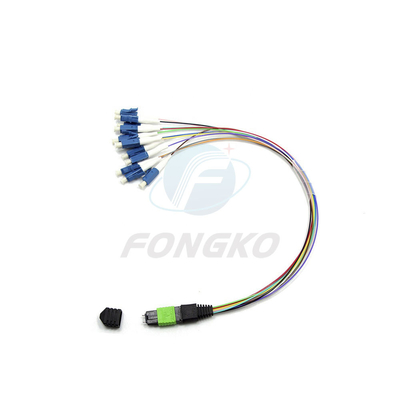 8/12/24 Волокно MTP MPO на LC Fanout Patch Cable для FTTB 0,9 мм MPO тип соединителя