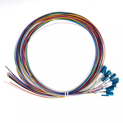 фибровый пигтейл 12 ядра 0,9 мм G652D ПВХ-фибровый пигтейл LC FC SC ST UPC APC-фибровый пигтейл