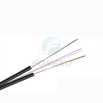 Оптическое волокно ядра FTTH Lszh одиночное крытое привязывает отрезок провода связи GJXH